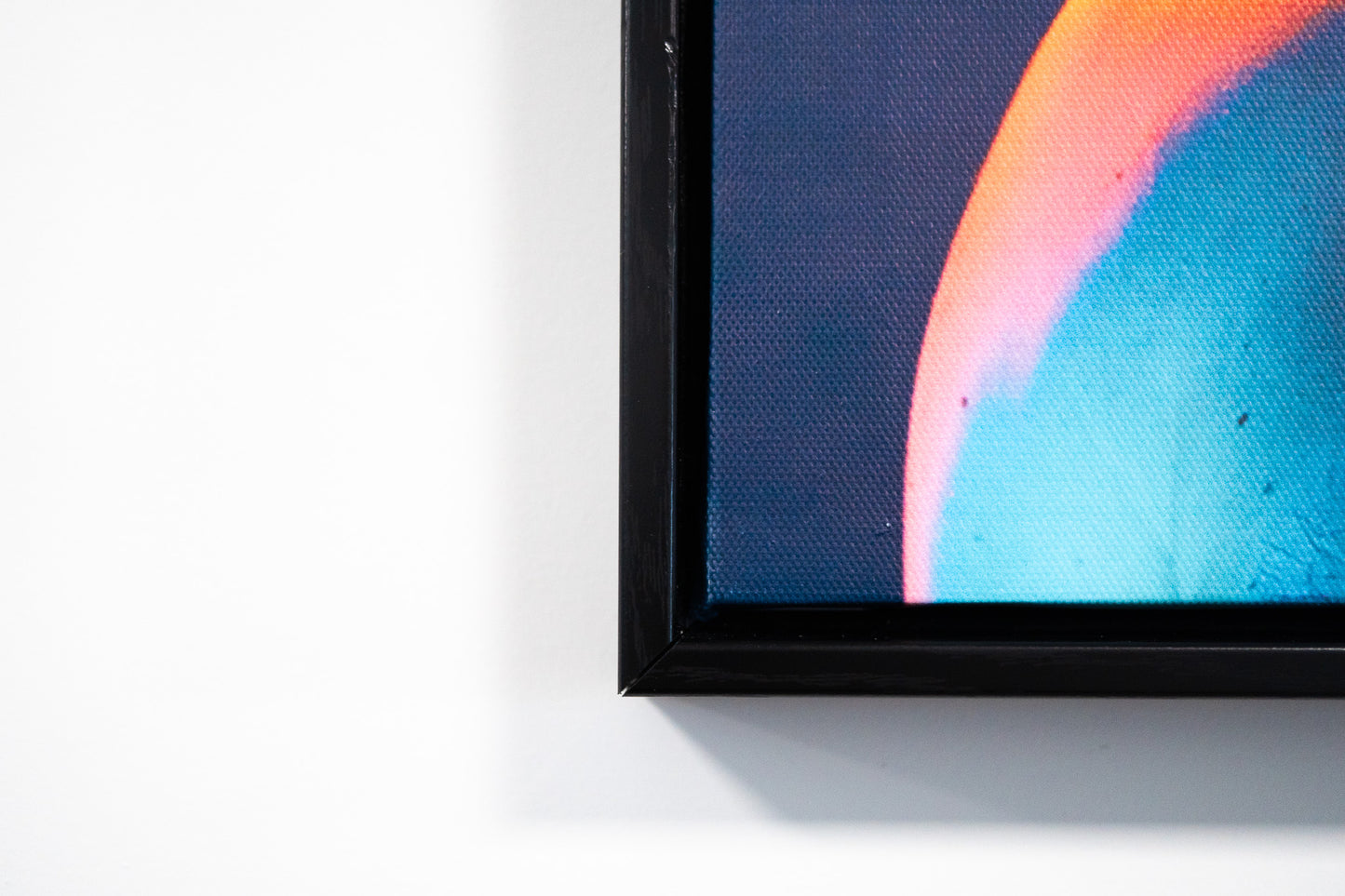 Neon Ascension – Framed Contemporary Portrait in Color-Charged Light