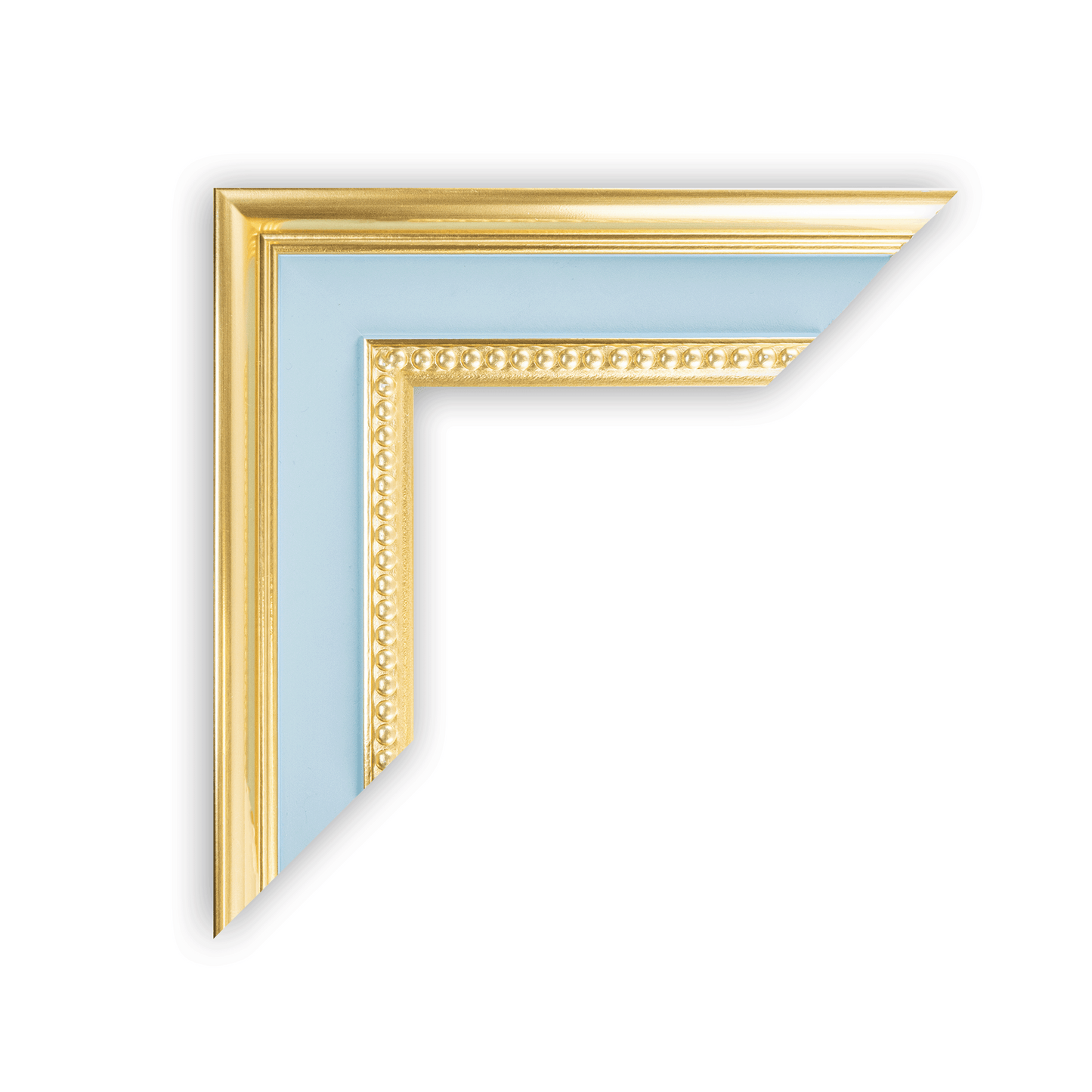 CUSTOMIZE with Light  & Gold Cassetta Blue Frame