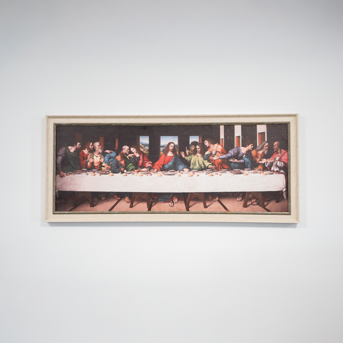 The Last Supper Framed Wall Art – Classic Renaissance Religious Decor