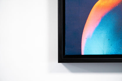 Neon Ascension – Framed Contemporary Portrait in Color-Charged Light