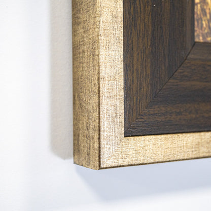 Frame Walnut & Champagne Vista Frame – Luxe Metallic Picture Frame