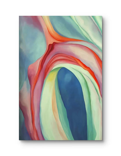 Oversized 30x48 Soft Floral Canvas – O’Keeffe Inspired Wall Art – Gallery Wrapped – Made in Austin